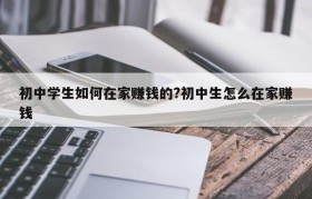 初中学生如何在家赚钱的?初中生怎么在家赚钱